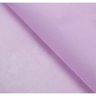 Бумага упаковочная тишью, цвет сиреневый, 50 см х 66 см, 1 уп (10 шт)